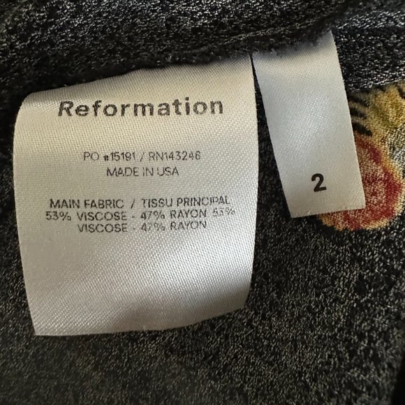 Reformation Black Floral Camisole - Picture 7 of 10